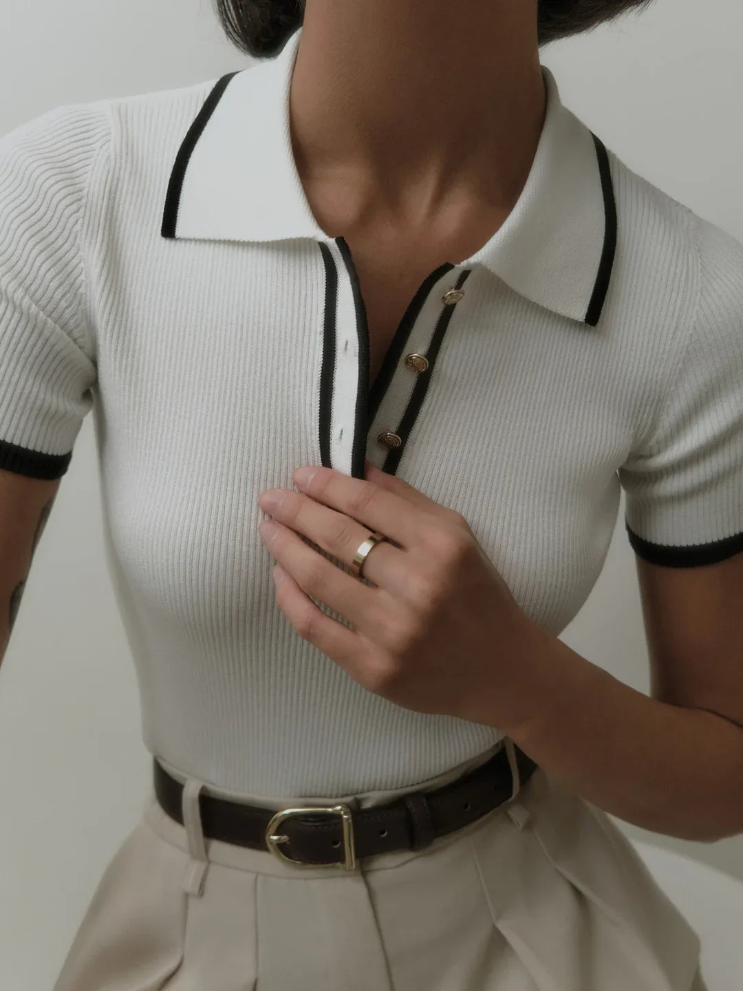 Chic gebreide top voor elke gelegenheid