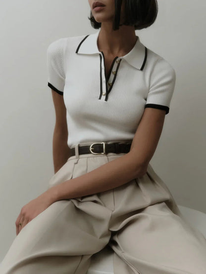 Chic gebreide top voor elke gelegenheid