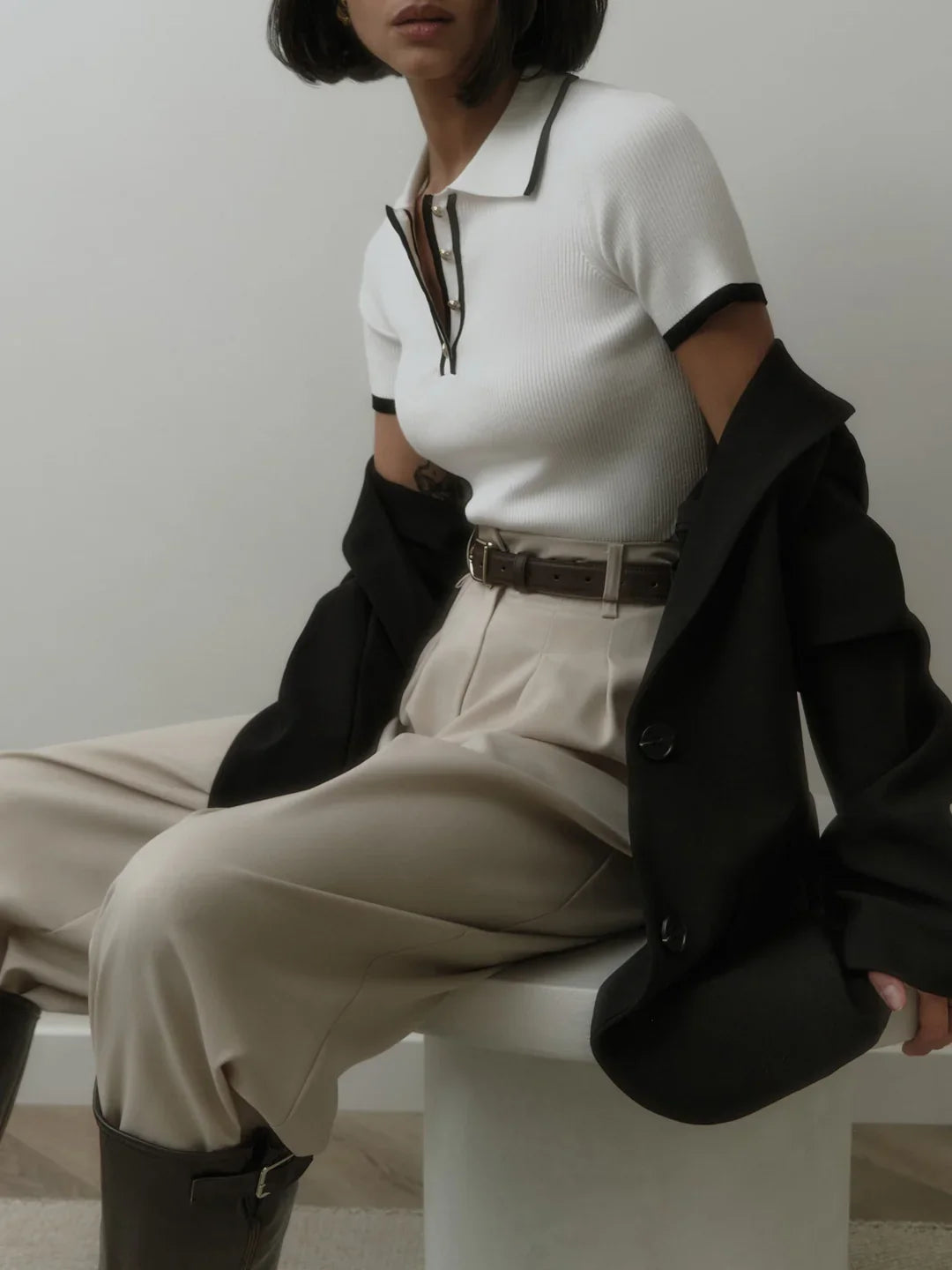 Chic gebreide top voor elke gelegenheid