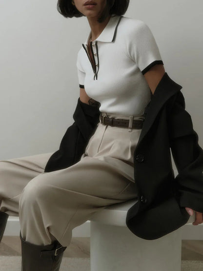 Chic gebreide top voor elke gelegenheid