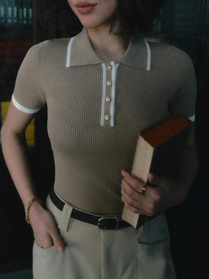 Chic gebreide top voor elke gelegenheid