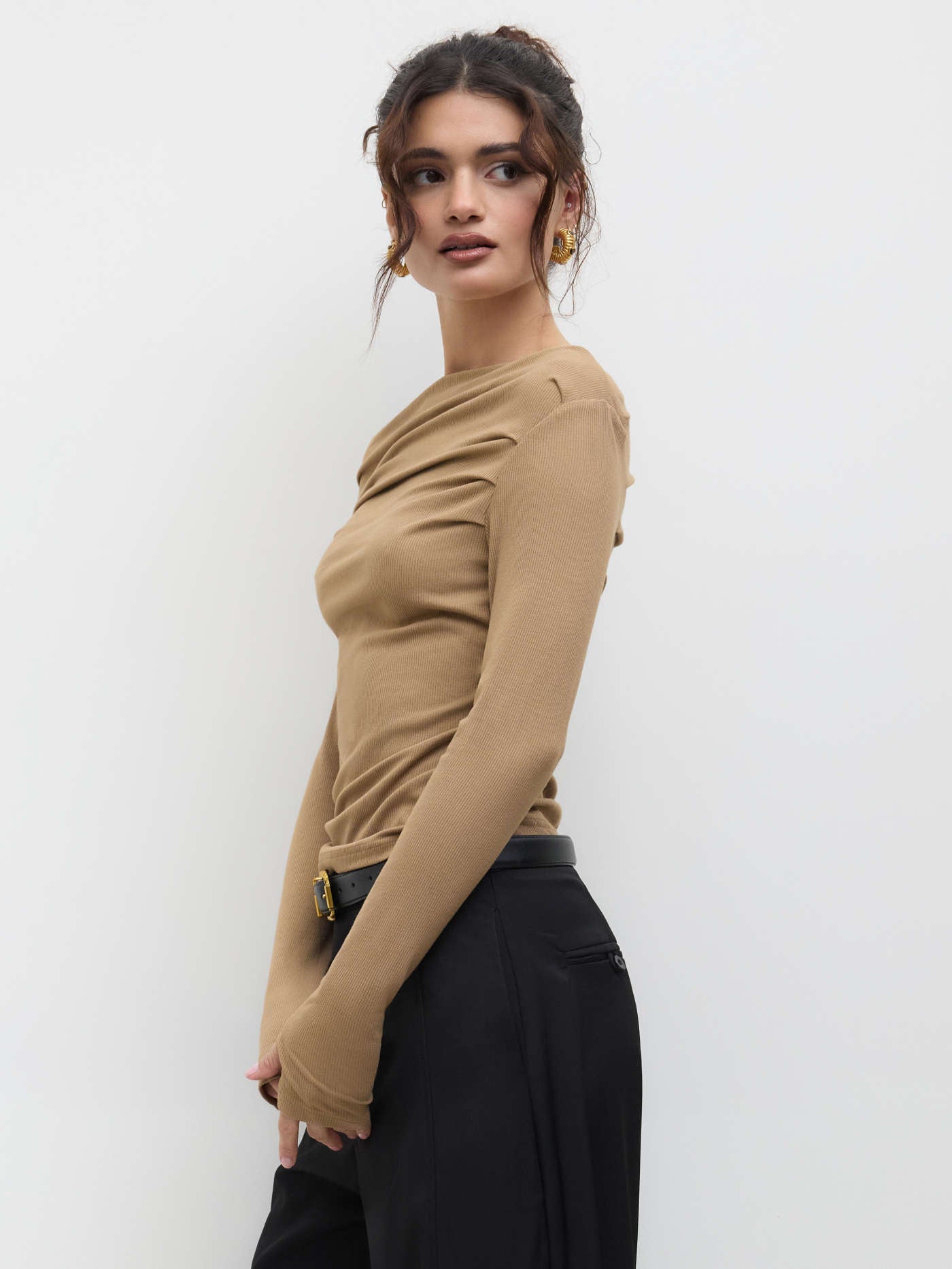 Chique Asymmetrische Slim Fit Top