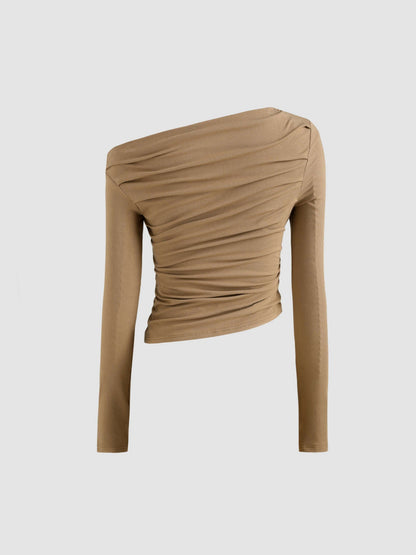 Chique Asymmetrische Slim Fit Top