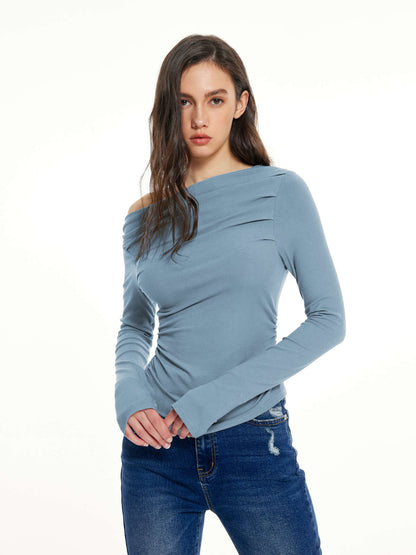 Chique Asymmetrische Slim Fit Top