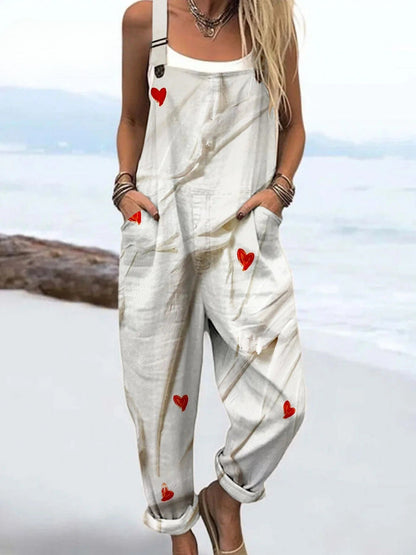 Vintage Bloemen Jumpsuit Comfort