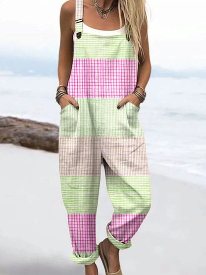 Vintage Bloemen-Kombinezon