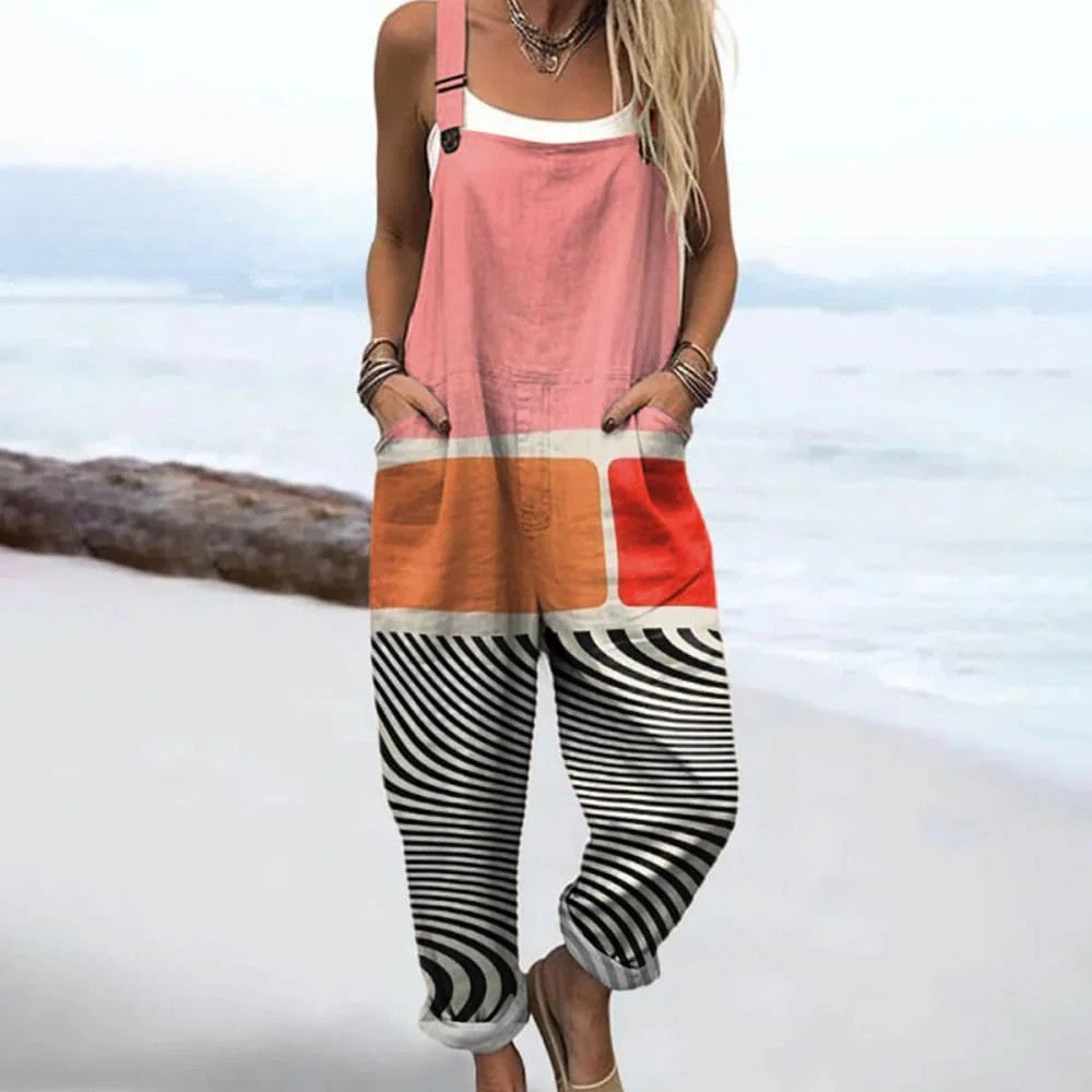 Elegante Vintage Bloemen-Kombinezon