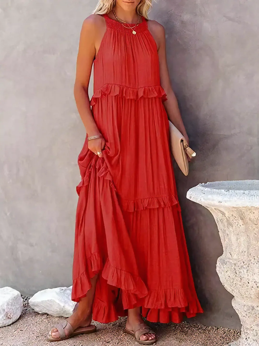 Ruffle Breeze Maxi Dress
