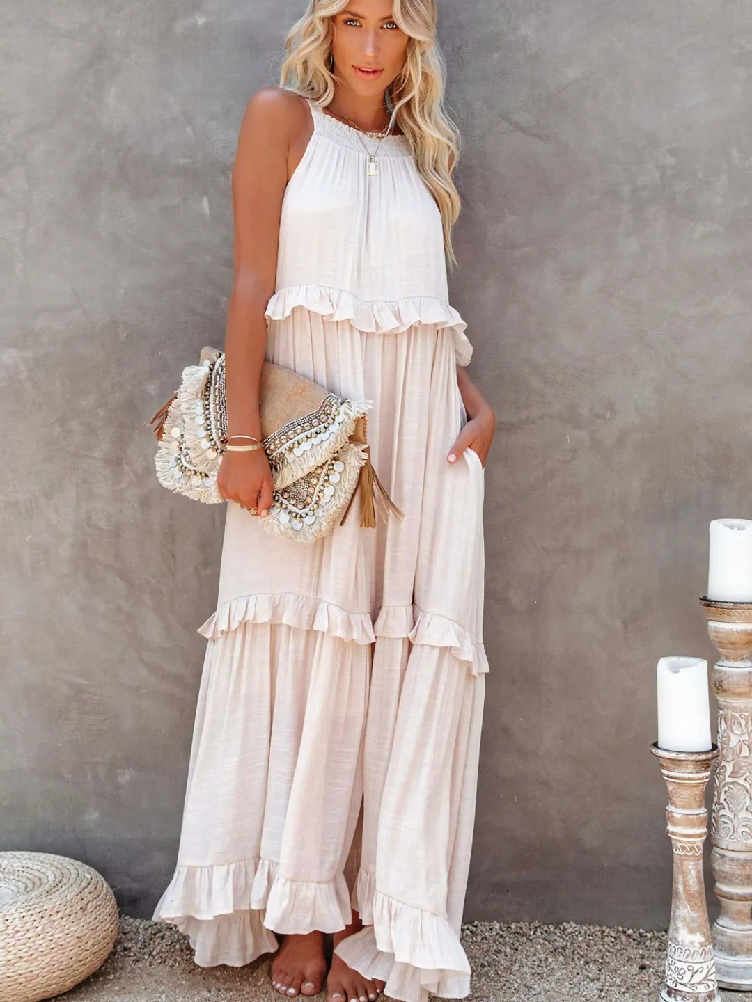 Ruffle Breeze Maxi Dress