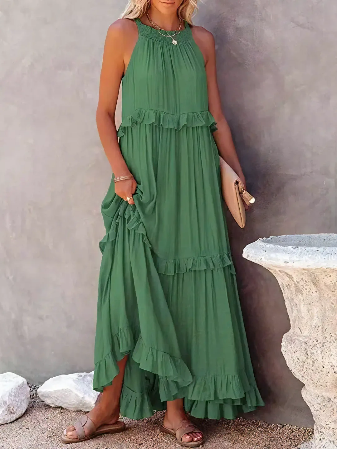 Ruffle Breeze Maxi Dress