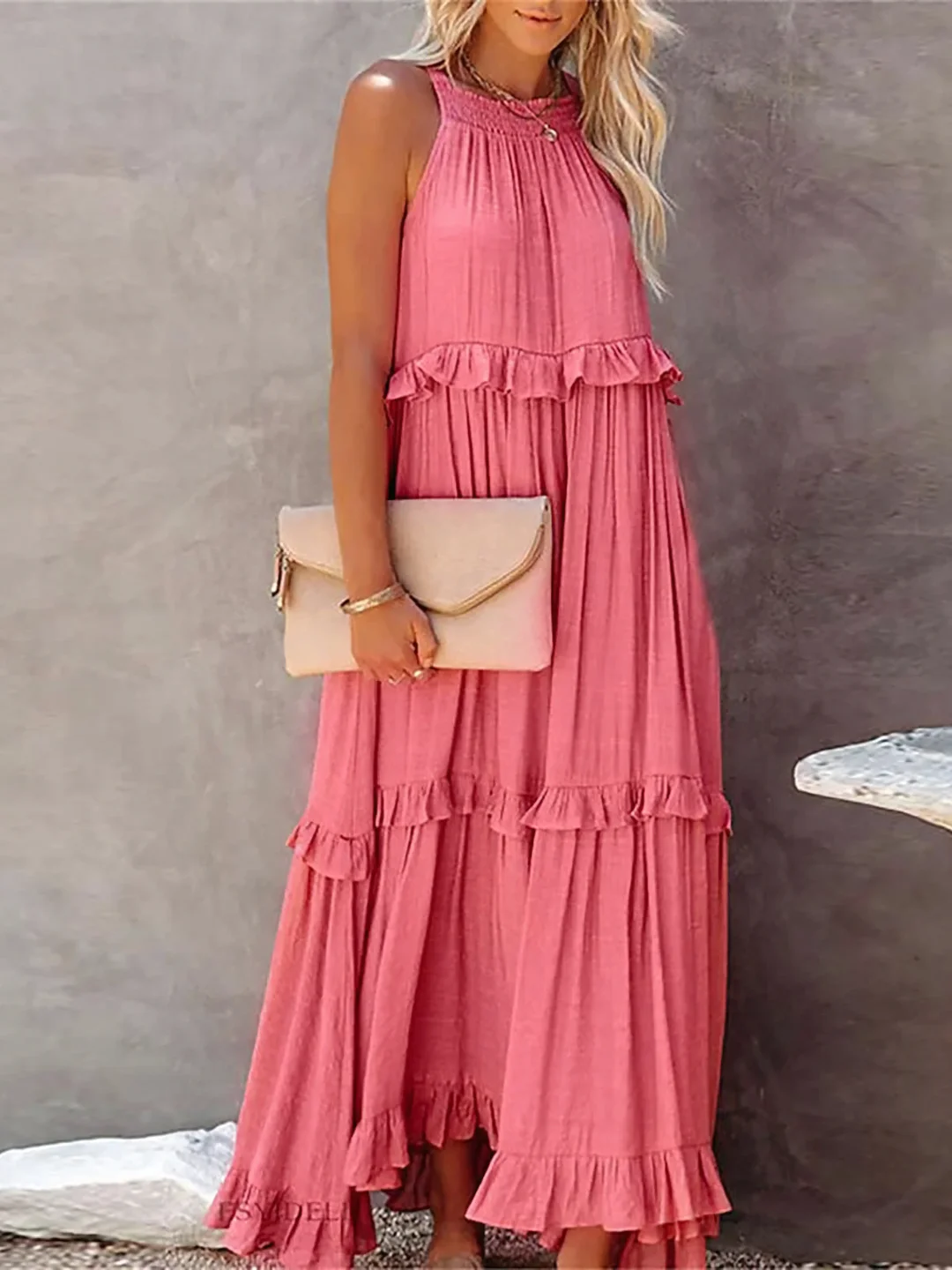 Ruffle Breeze Maxi Dress
