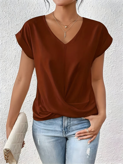 Elegante V-Hals Twist Top
