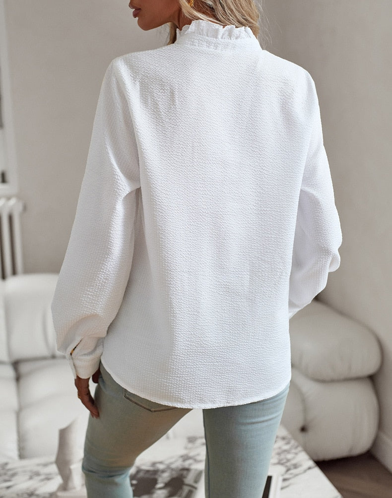 Elegant Ruffle Shirt