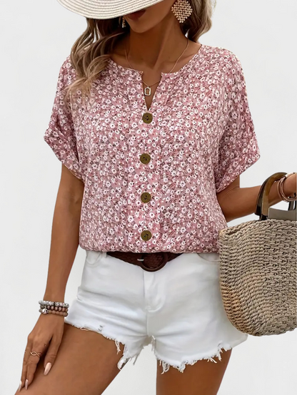 Fleurige Knoop-Blouse voor Zomer