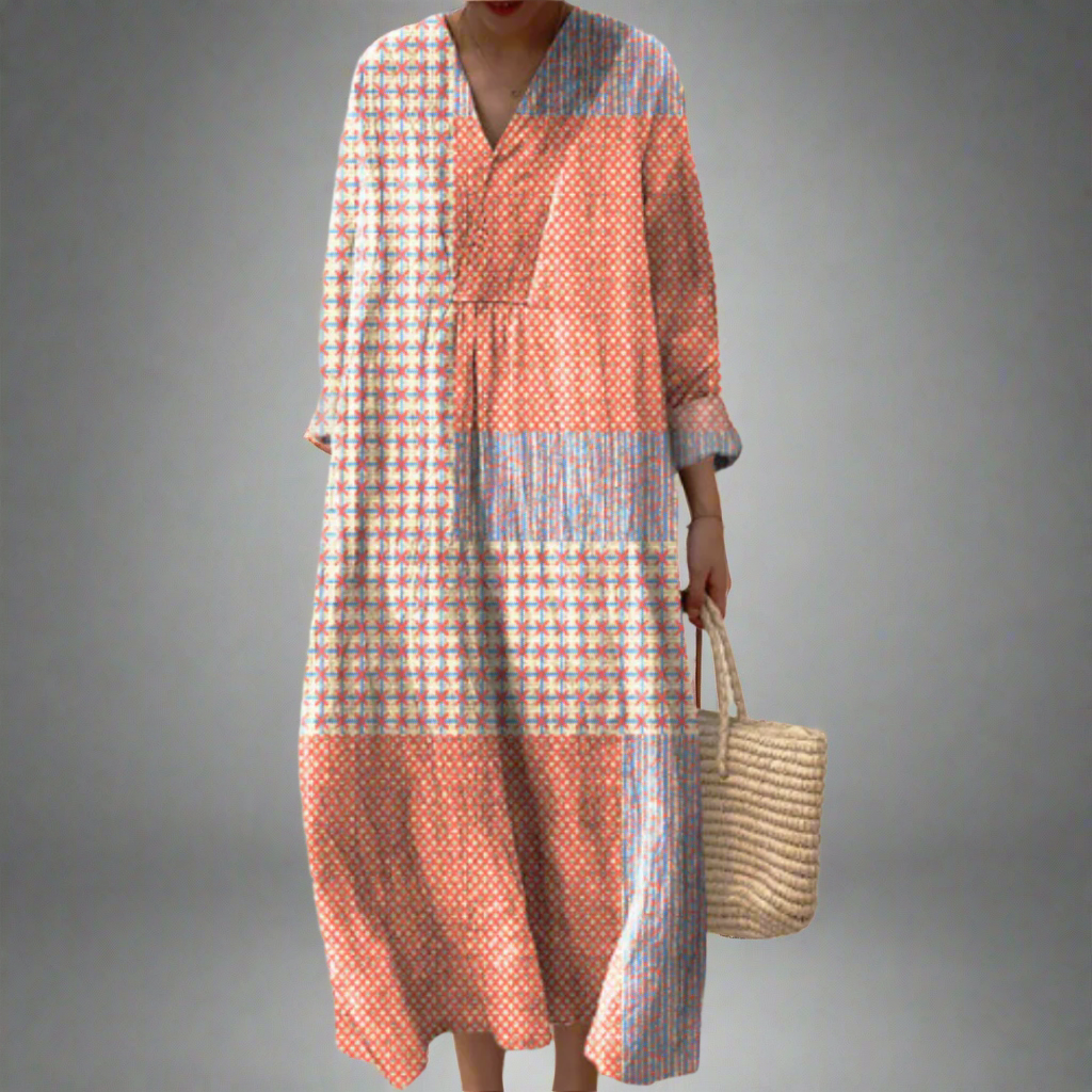 Lia Geometric Comfort-Jurk