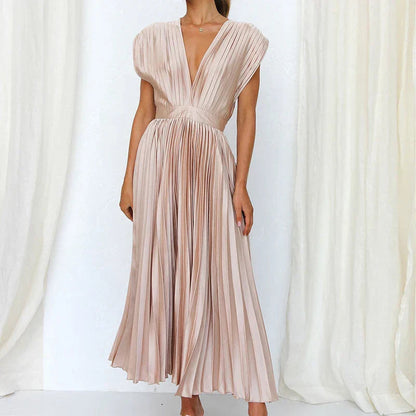 Elegant-Pleat Aroa Dress