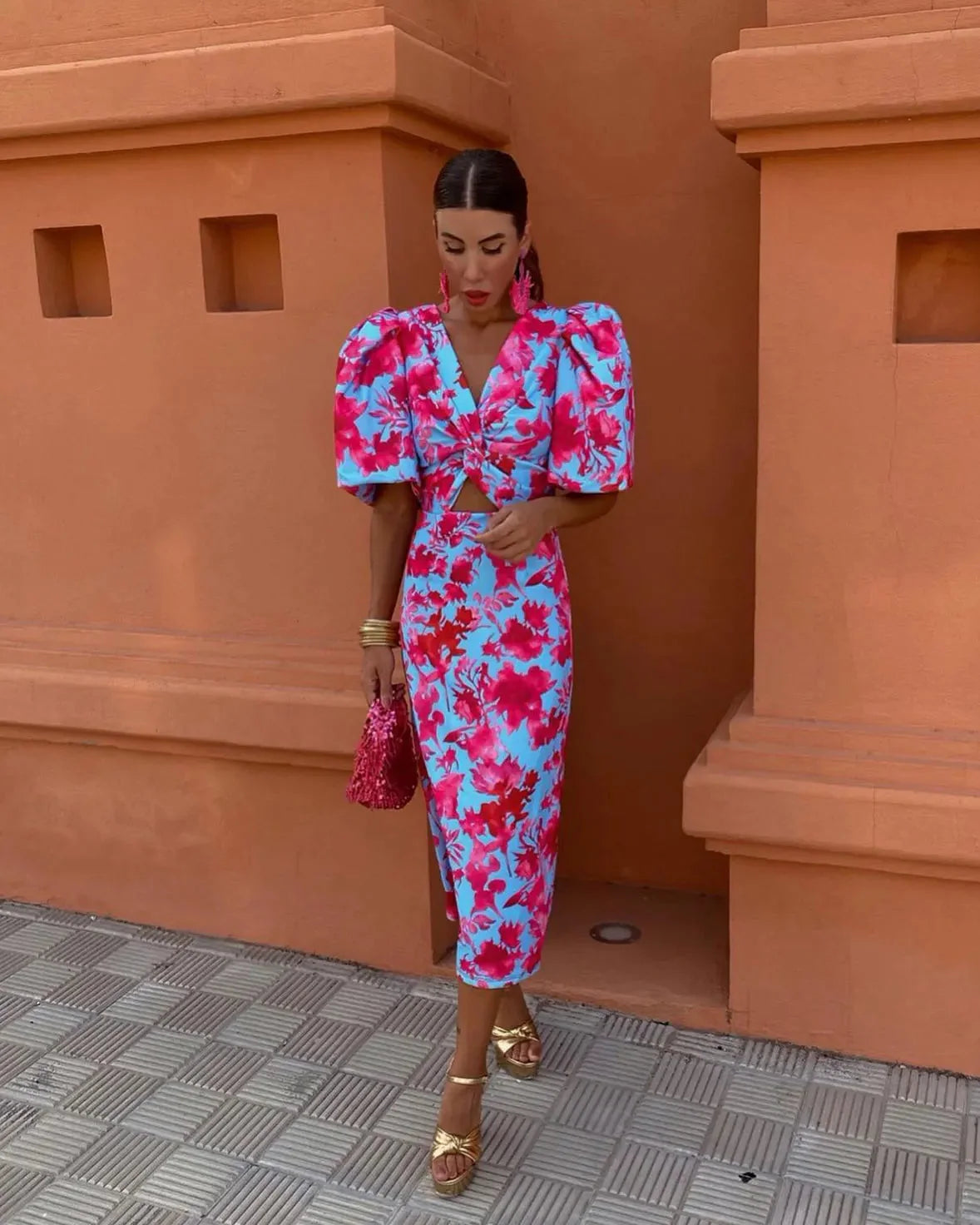 Puff-Sleeve Voorjaarsjurk