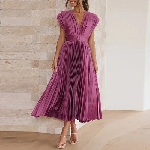 Elegant-Pleat Aroa Dress