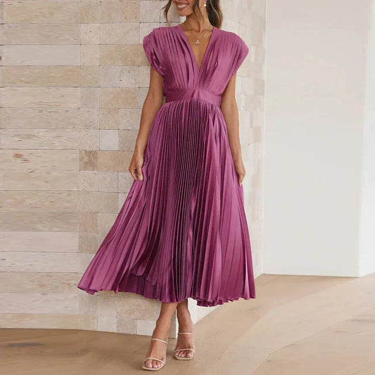 Elegant-Pleat Aroa Dress