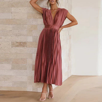 Elegant-Pleat Aroa Dress