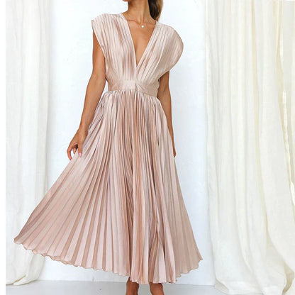 Elegant-Pleat Aroa Dress