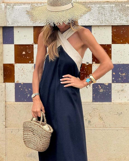 Elegant Silhouette Maxi Dress