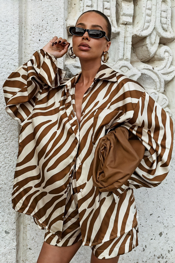 Luxe Zebra Loungewear Set