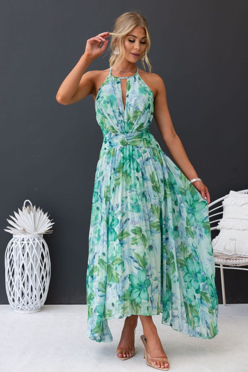 Charming Floral Midi Dress