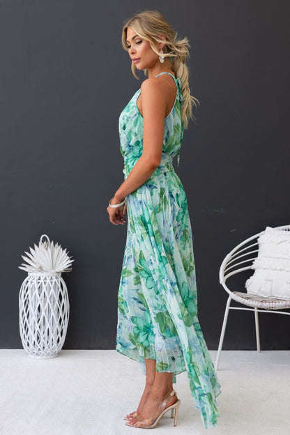 Charming Floral Midi Dress