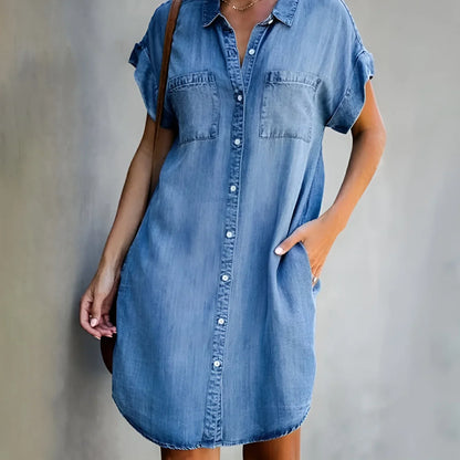 Flattering Fit Denim Dress