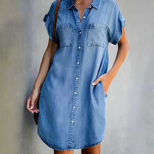 Flattering Fit Denim Dress