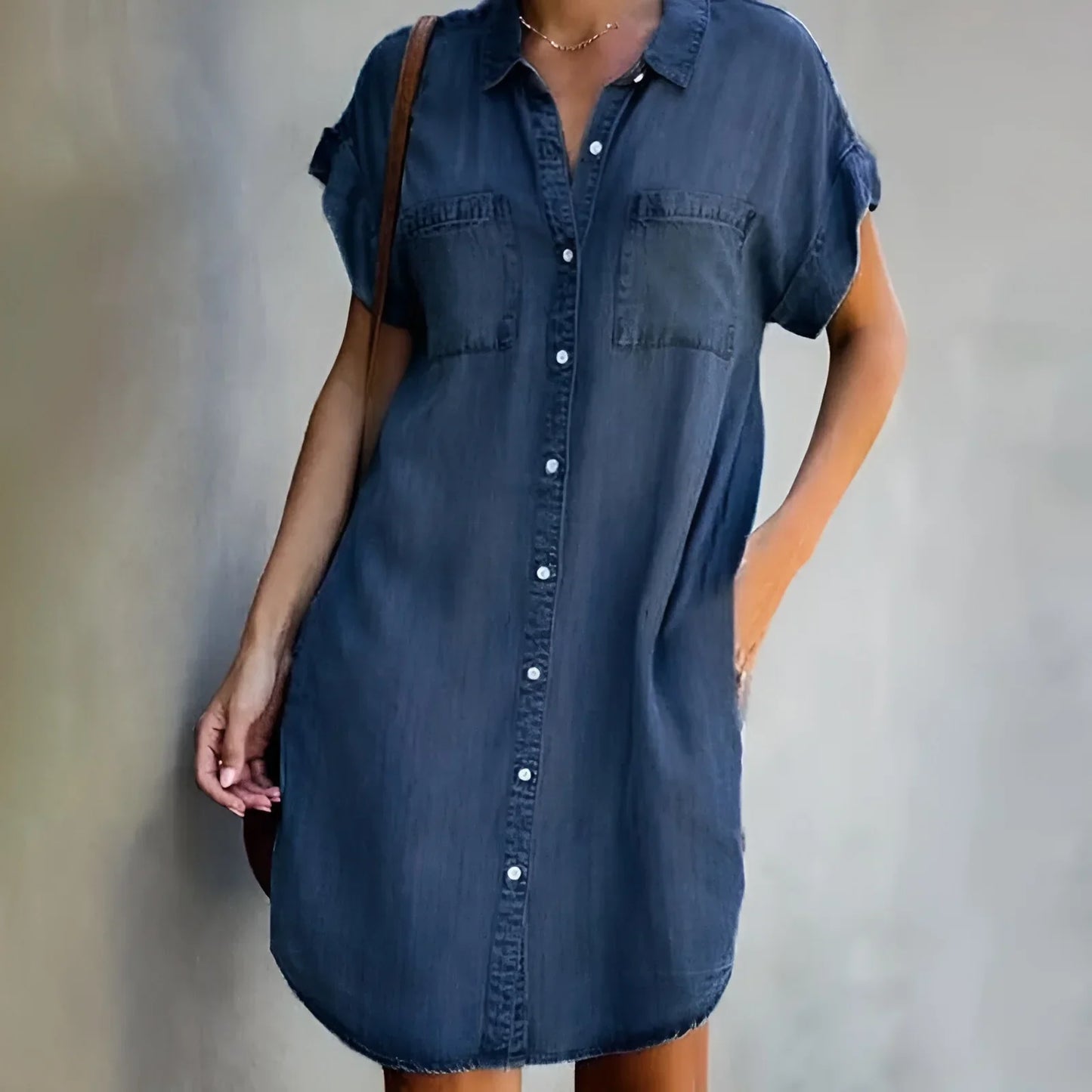 Flattering Fit Denim Dress