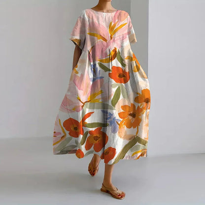 Luchtig Bloemenprint Zomerjurk