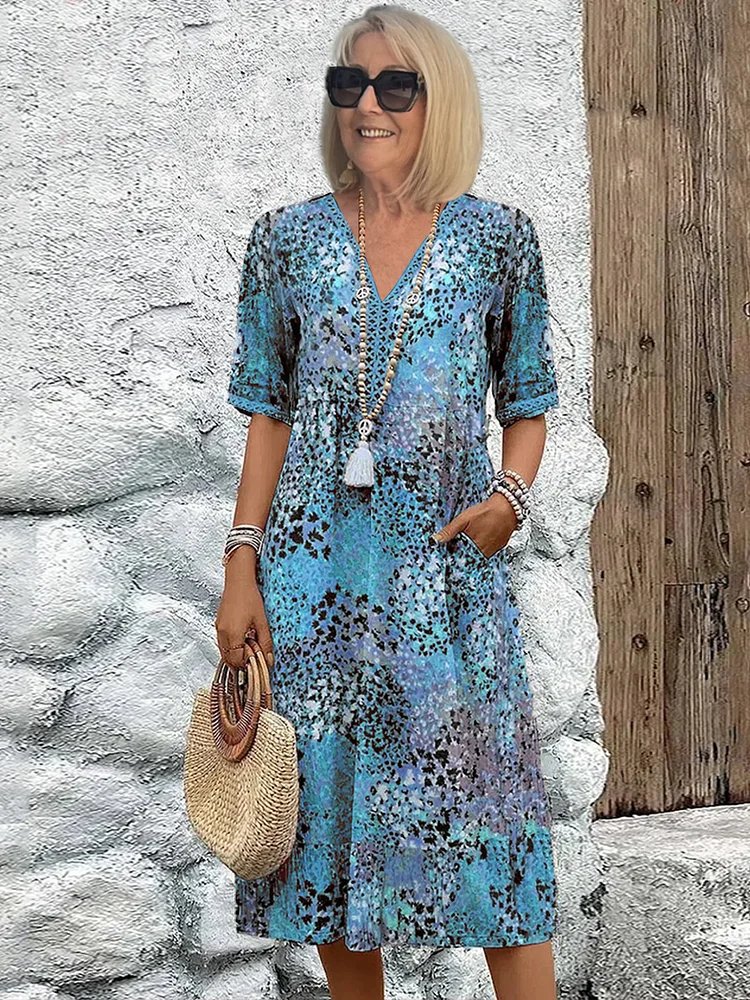 Anmutiges Midi-Kleid