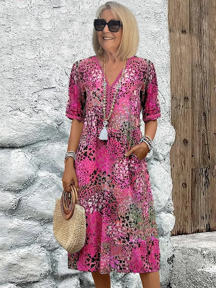 Anmutiges Midi-Kleid