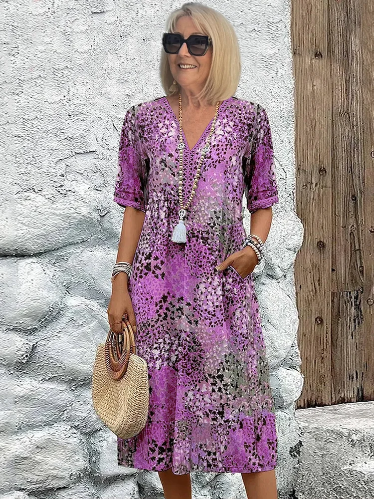 Anmutiges Midi-Kleid