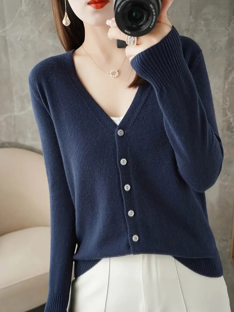 Flatterende V-Hals Mantel