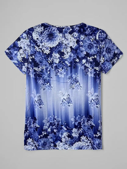 Comfort-Stretch Vest Bloemenprint