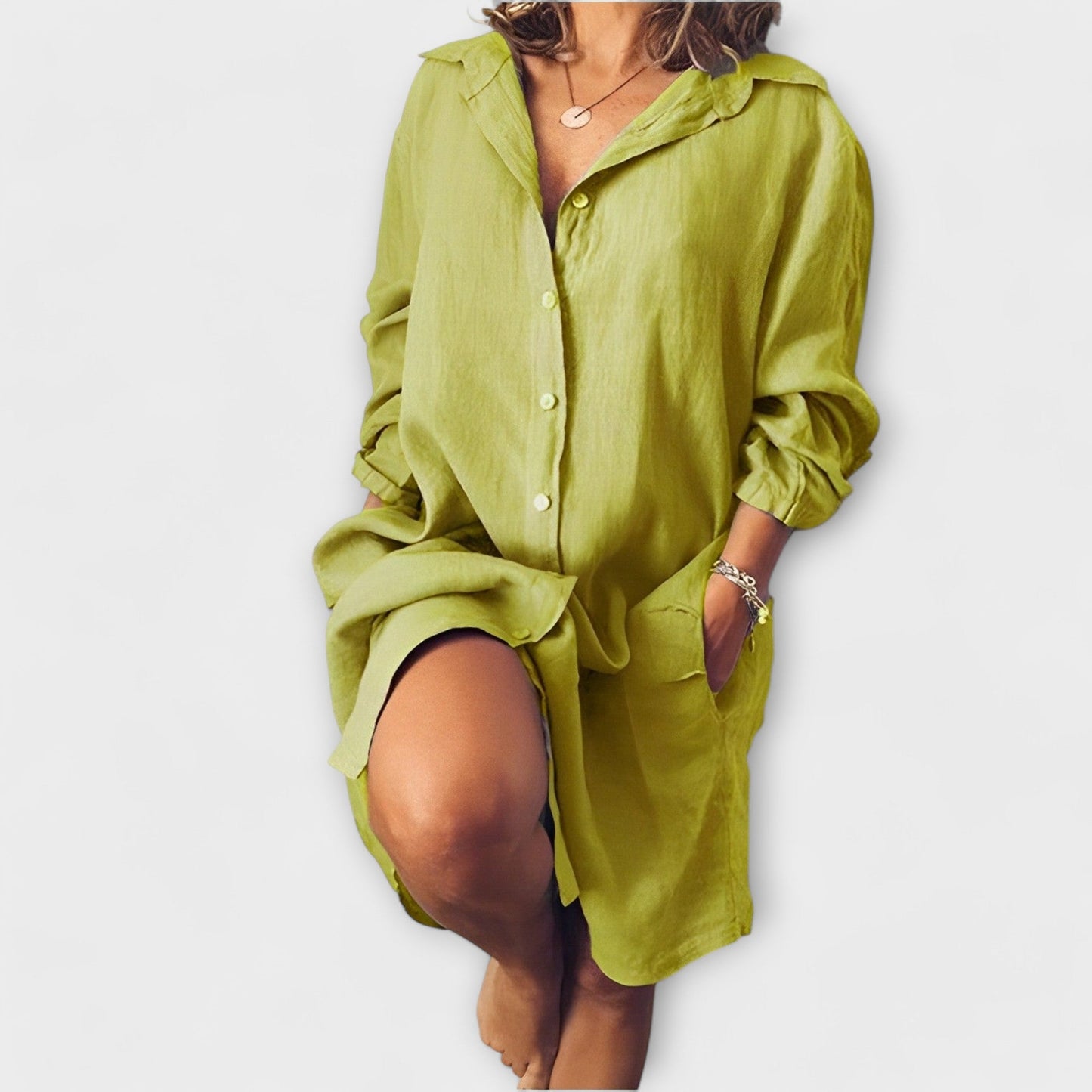 Linnen Blouse Met Stijl