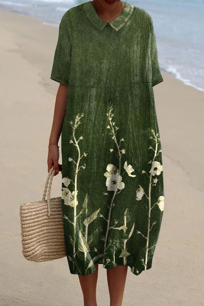 Bloemrijke Eveningsjurk