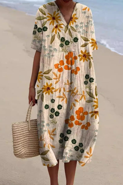 Bloemrijke Eveningsjurk