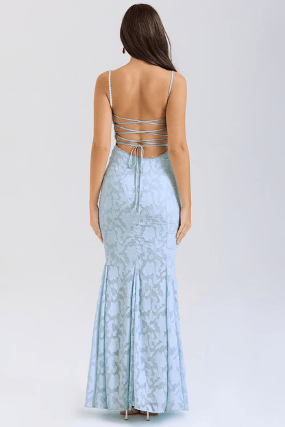 IJsblauwe Elegantie Gala Jurk