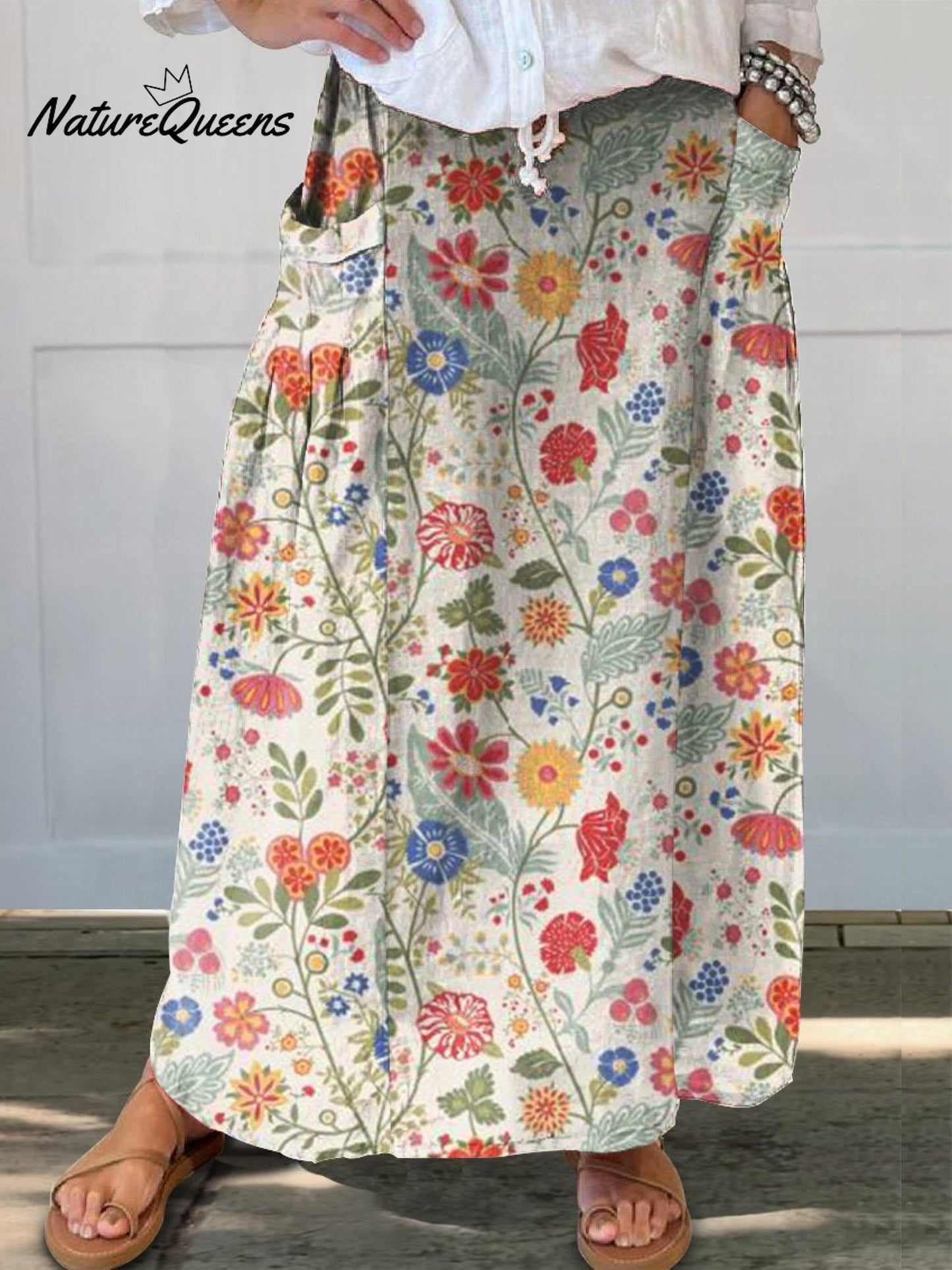 Comfort-fit Bloemenprint Jurk