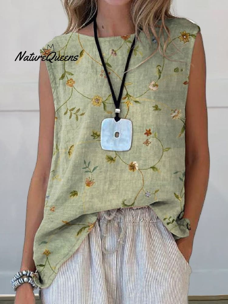 Bloemenkunst katoenen jurk