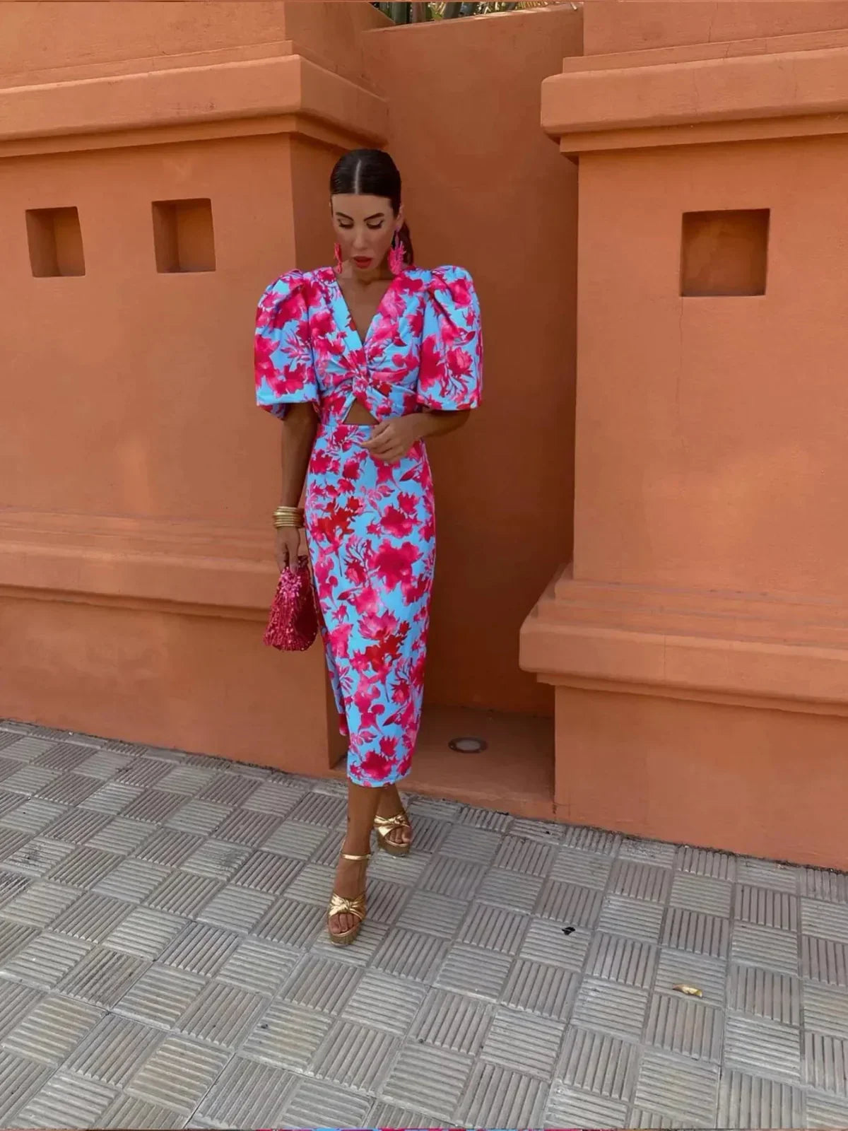 Vibrant-Kleuren Zomerjurk