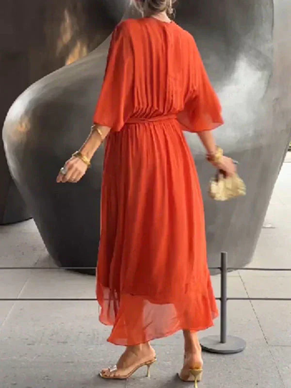 Elegant Chiffon-Seide Jurk