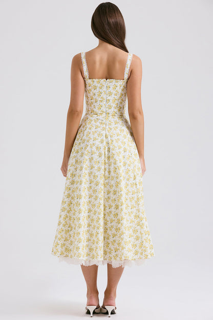 Floral Elegance Midi Dress