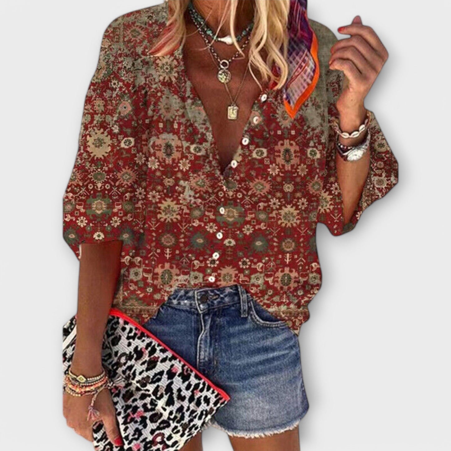 Elegant Retro Blouse