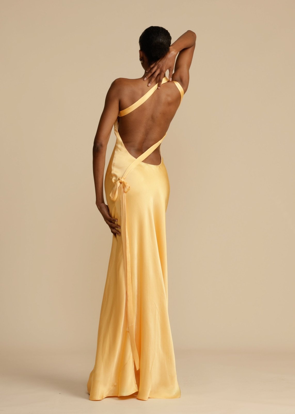Zijde Elegante Bandjes Maxi-jurk