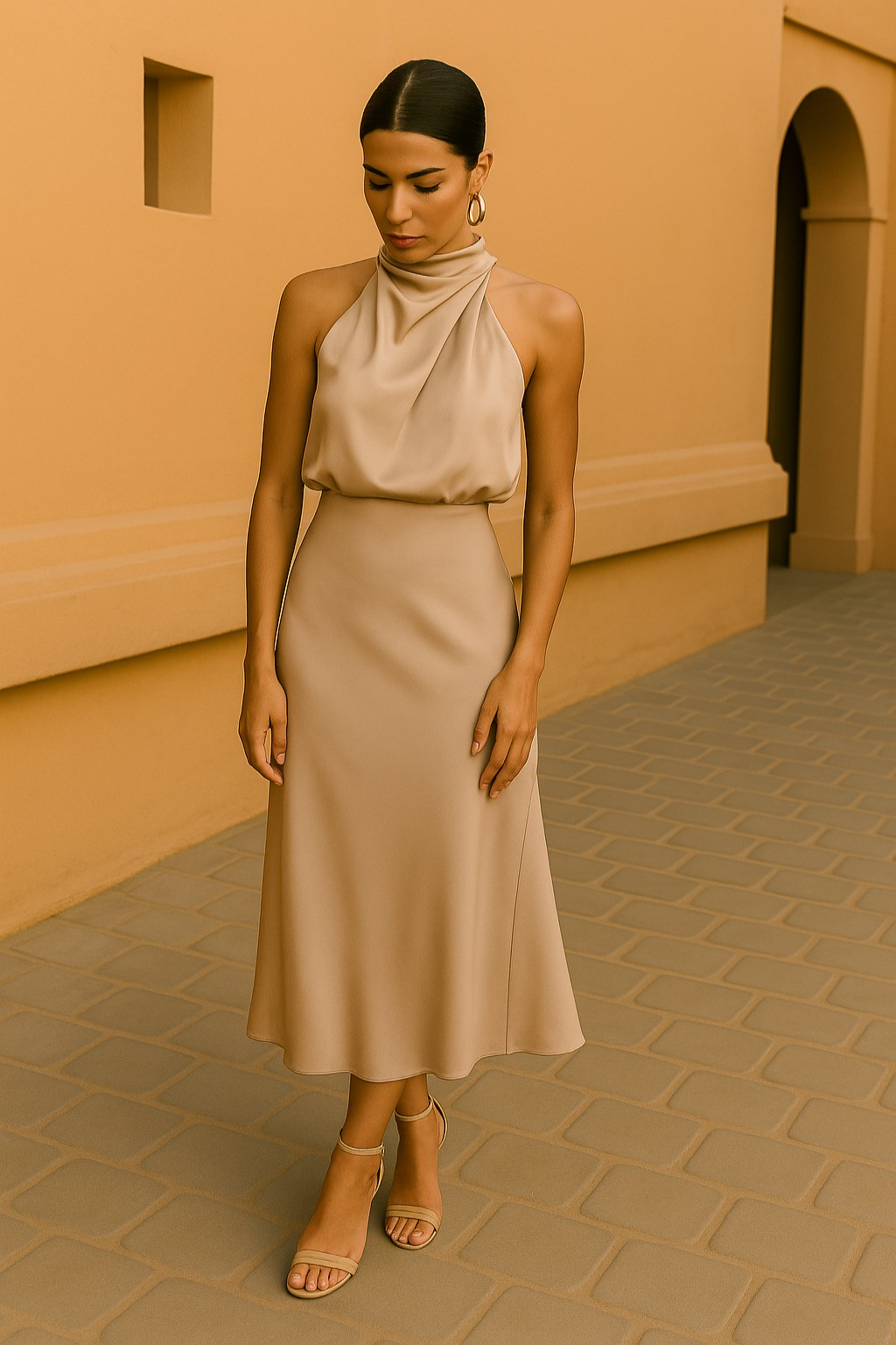 Satin Elegante Jurk